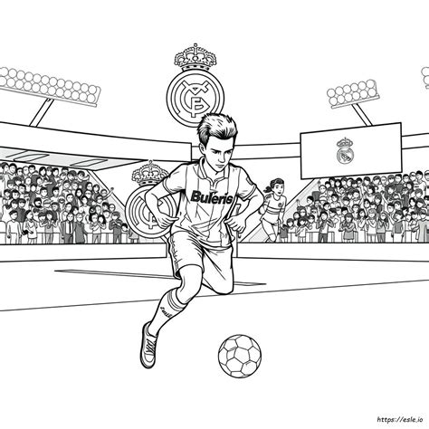 Real Madrid sztárok színező