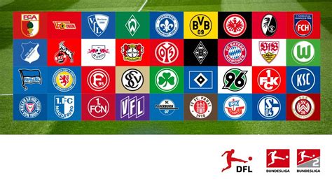 A Bundesliga alapító csapatainak logói