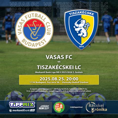 Tiszakécskei LC és Vasas SC játékosok a pályán