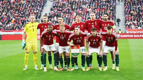 A magyar válogatott játékosai a meccs után