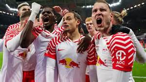 RB Leipzig győzelem ünneplése