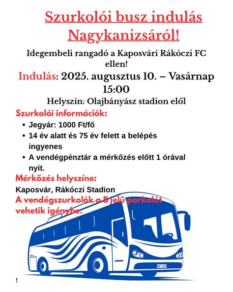 Szurkolói busz a stadion felé