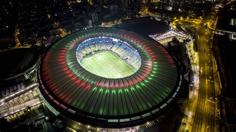 Maracanã stadion Rióban, Brazíliában, egy mérkőzés közben