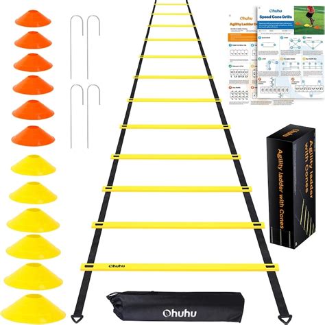 Agility létra és kúpok gyorsasági edzéshez