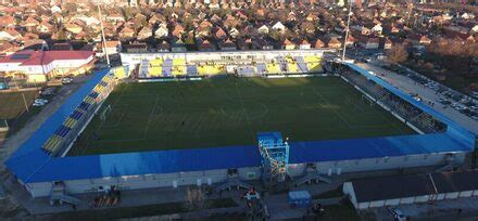 A mezőkövesdi Városi Stadion látképe