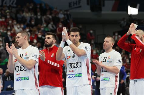 Magyar kézilabda szurkolók egy meccsen