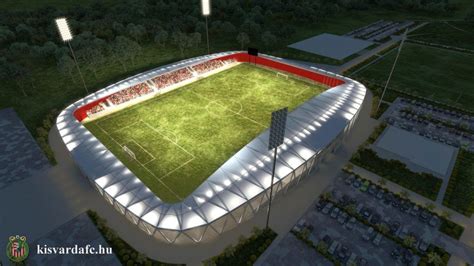 A kisvárdai stadion látványterve