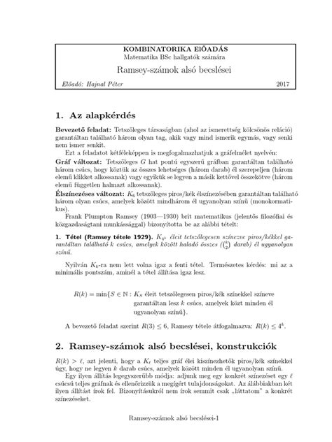 Ramsey-számok illusztrációja gráfokon