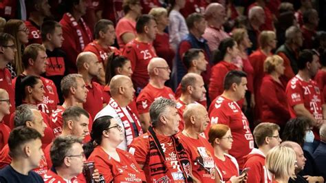 A Veszprém kézilabdacsapatának szurkolói a BL mérkőzésen