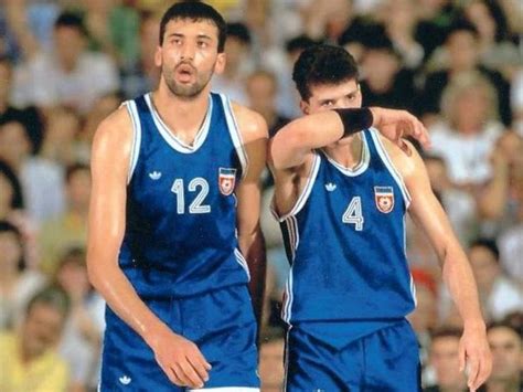 Vlade Divac és Drazen Petrovic, barátok és riválisok NBA mezben