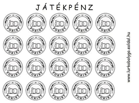 A játékpénz elhelyezése a csapóajtókon