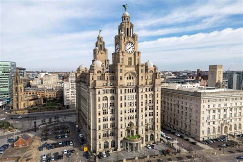 A Royal Liver Building épülete Liverpoolban