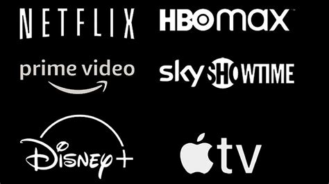Különböző streaming szolgáltatók logói
