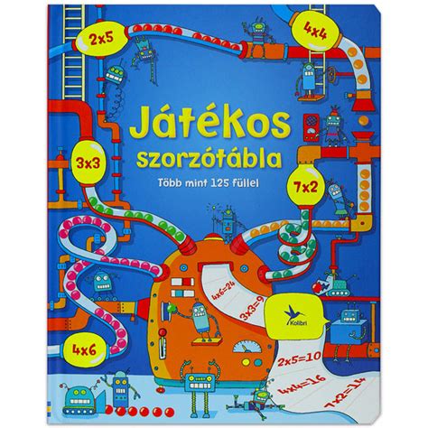 Rosie Dickins Játékos szorzótábla könyv borítója, gyermekek, akik vidáman tanulnak