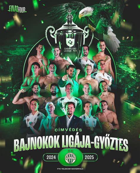 A 2024-es Bajnokok Ligája győztes Ferencváros vízilabdacsapata