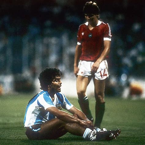 Sallai Sándor és Diego Maradona az 1982-es világbajnokságon
