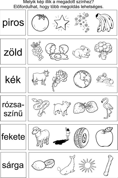 Feladatlapok mintái: csoportosítás és számlálás