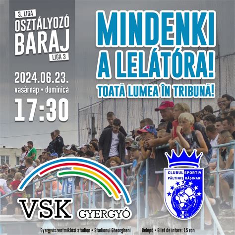 A VSK Gyergyó stadionja mérkőzés közben