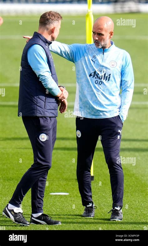 Pepijn Lijnders, a Manchester City másodedzője Pep Guardiola mellett