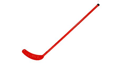 Floorball ütő alkatrészei: nyél, ütőfej, markolat