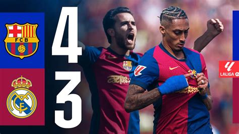 Grafikon: FC Barcelona vs Real Madrid 4-3 mérkőzés góljai