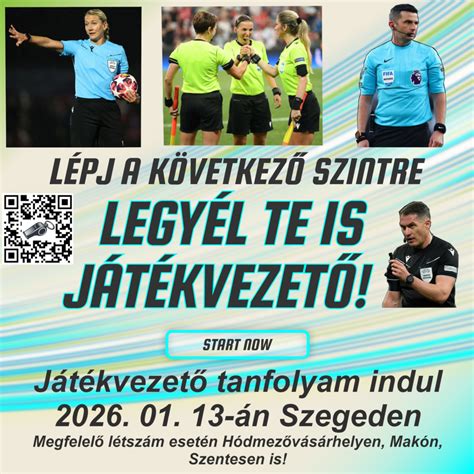 Játékvezetői tanfolyam meghirdetése