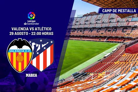 Valencia - Atlético Madrid mérkőzés plakátja