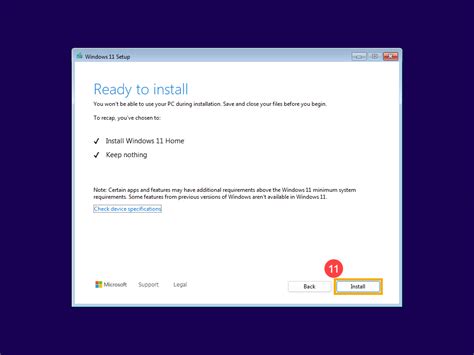 Windows 10 telepítési felület - lemezparticionálás