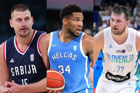 Külföldi NBA sztárok (pl. Nikola Jokic, Luka Doncic, Giannis Antetokounmpo) portréja