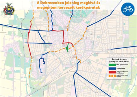 Debreceni városi tömegközlekedés térképe