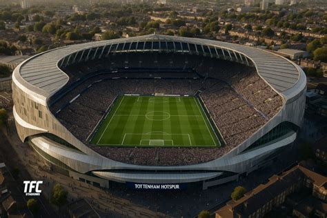 Tottenham Hotspur Stadium látképe egy mérkőzésnapon