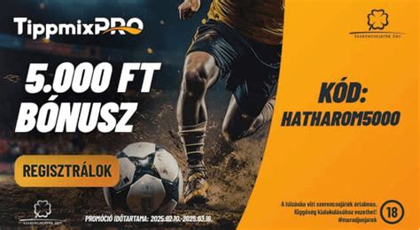 Példa fogadási felületre a Tippmixpro-n