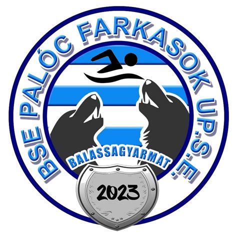 A BSE Palóc Farkasok Sportegyesület logója és alapítóinak fotója