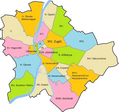 Budapest térkép sportlétesítményekkel