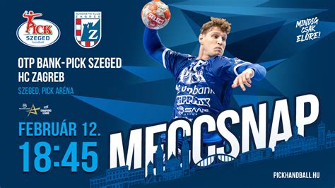 A Pick Szeged és a HC Zagreb kézilabda csapatok logói