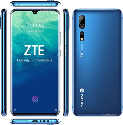 ZTE Axon 10 Pro műszaki specifikációk infografika