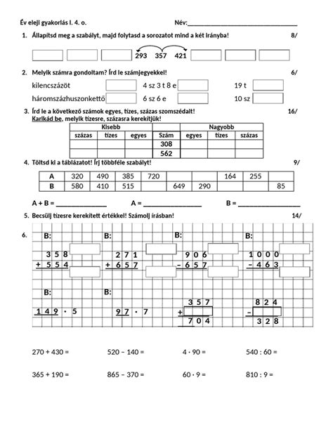 Verslábfej év eleji feladat a 11. osztályosoknak