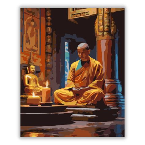 Verslábfej illusztráció Buddha szoborral