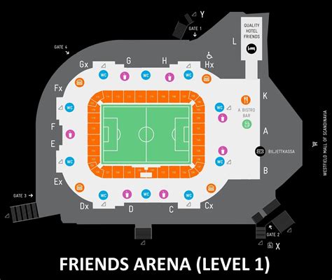 Friends Arena, a döntő helyszíne
