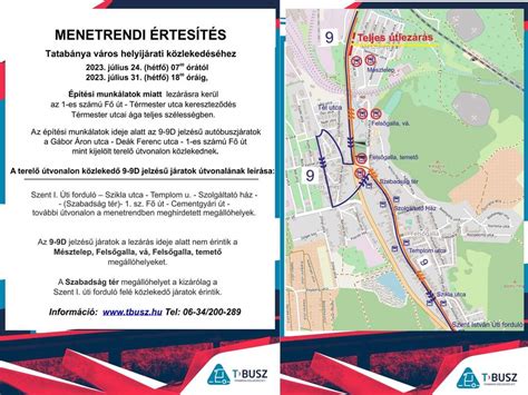 Buszjáratok útvonalai és indulási pontjai