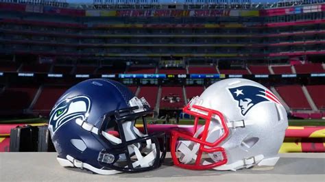 New England Patriots és Seattle Seahawks csapatlogók