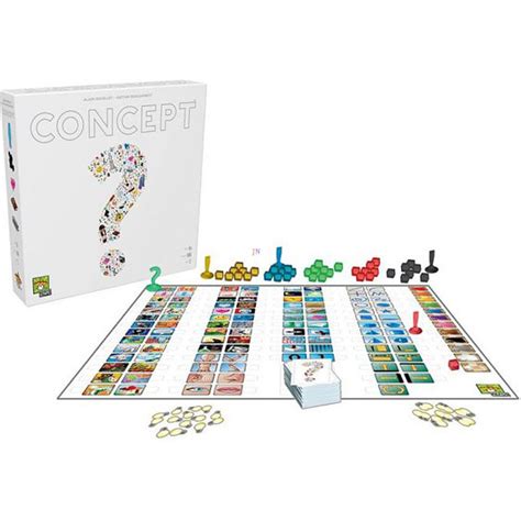 Concept társasjáték tábla jelzőkkel