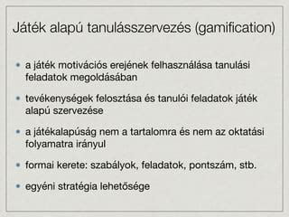 Játék alapú edzésmódszerek