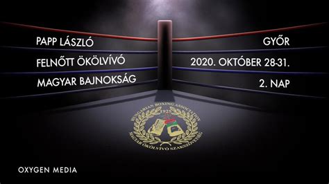 A 101. Papp László Felnőtt Magyar Ökölvívó-bajnokság logója