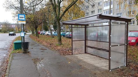 Buszmegálló térkép jelölésekkel Egerben