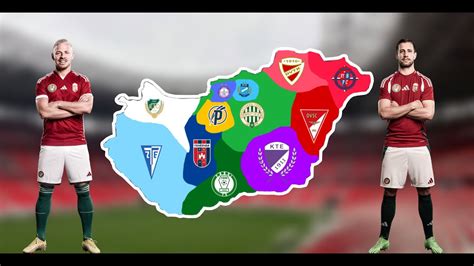 Magyarország focitérképe a legnépszerűbb csapatokkal