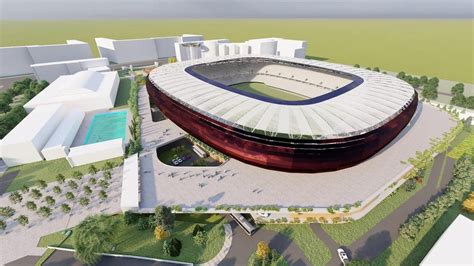 A VTB Arena látványterve és az eredeti Dinamo Stadion helyszíne
