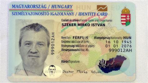 Példa személyi igazolványra és igazolványképre