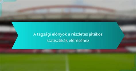 Részletes labdarúgó statisztikák vizualizációja