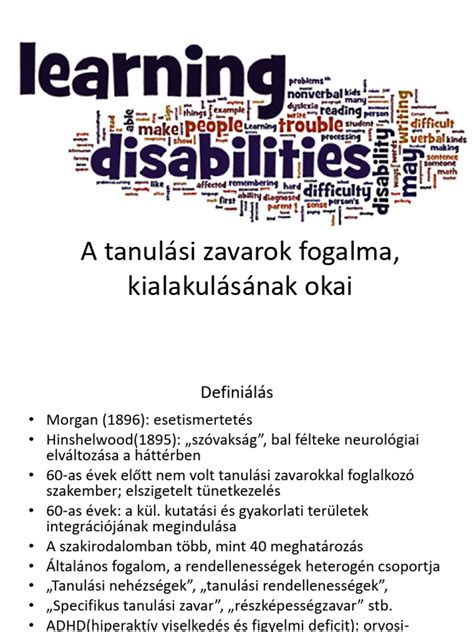 Infografika a tanulási zavarok típusairól